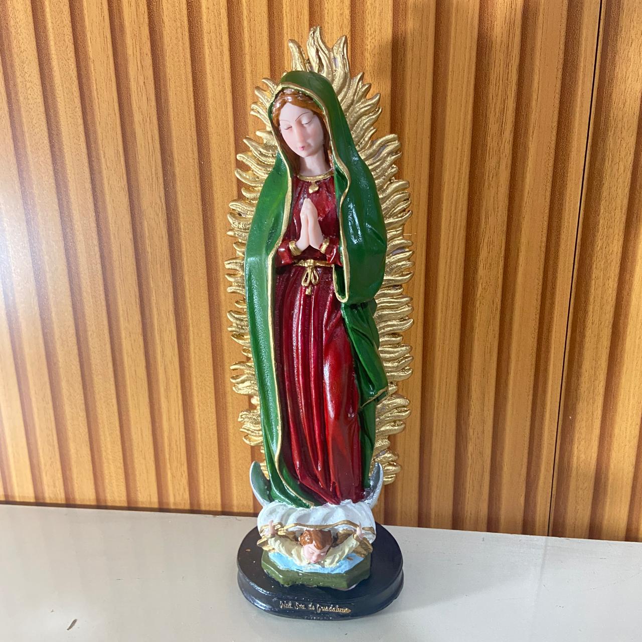 IMAGEM DE RESINA NACIONAL NOSSA SENHORA DE GUADALUPE 32CM (1 UNIDADE)