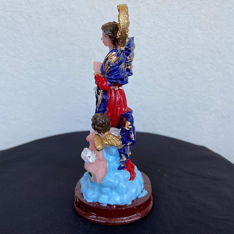 IMAGEM DE RESINA NACIONAL NOSSA SENHORA DESATADORA DOS NÓS 13,5CM (1 UNIDADE)