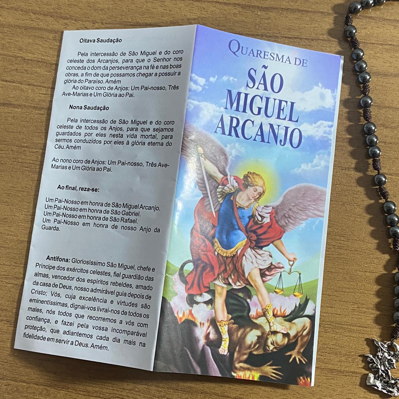 ROSÁRIO DE HEMATITA SÃO MIGUEL ARCANJO 06MM (1 UNIDADE)