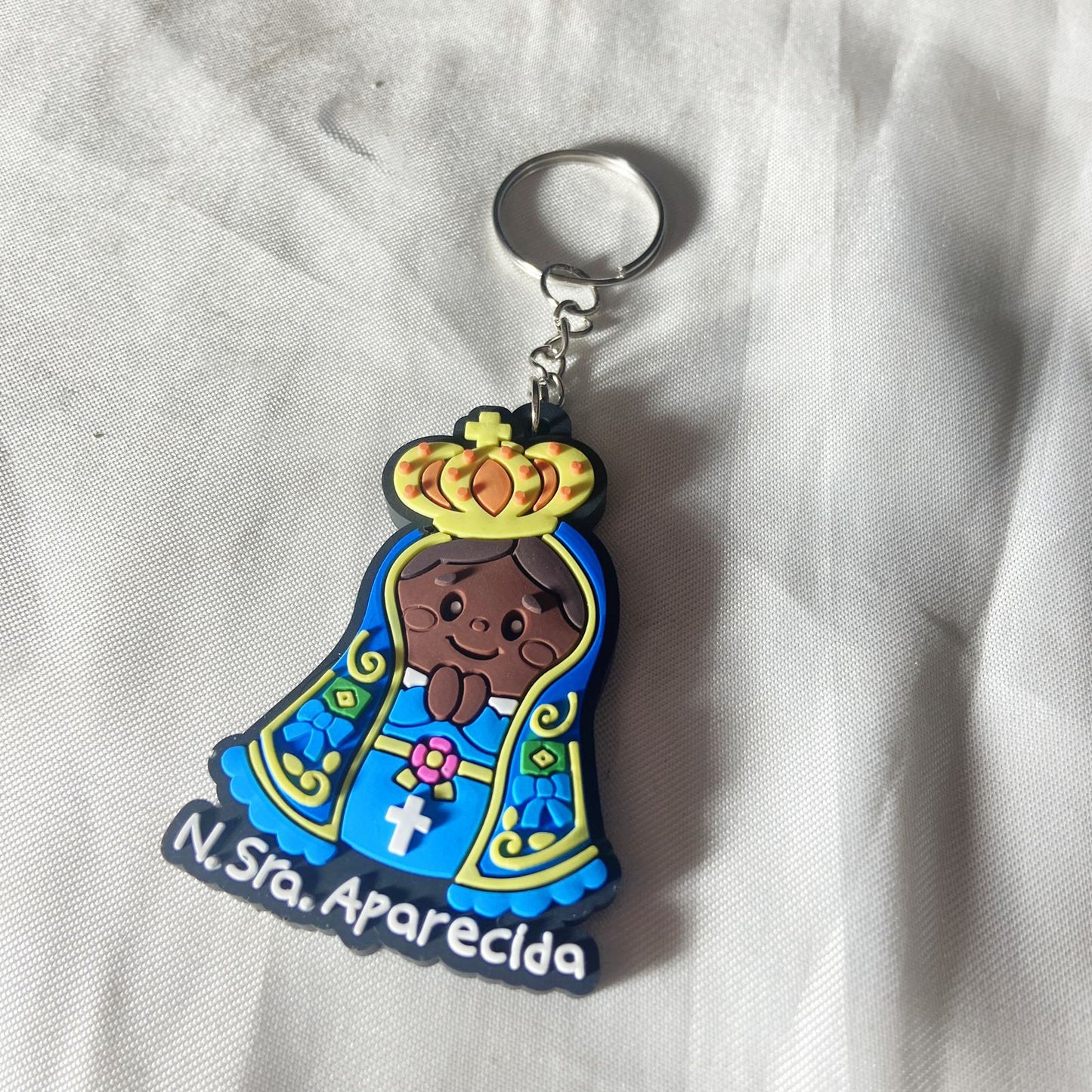CHAVEIRO EMBORRACHADO NOSSA SENHORA APARECIDA MOD5 (12 UNIDADES)