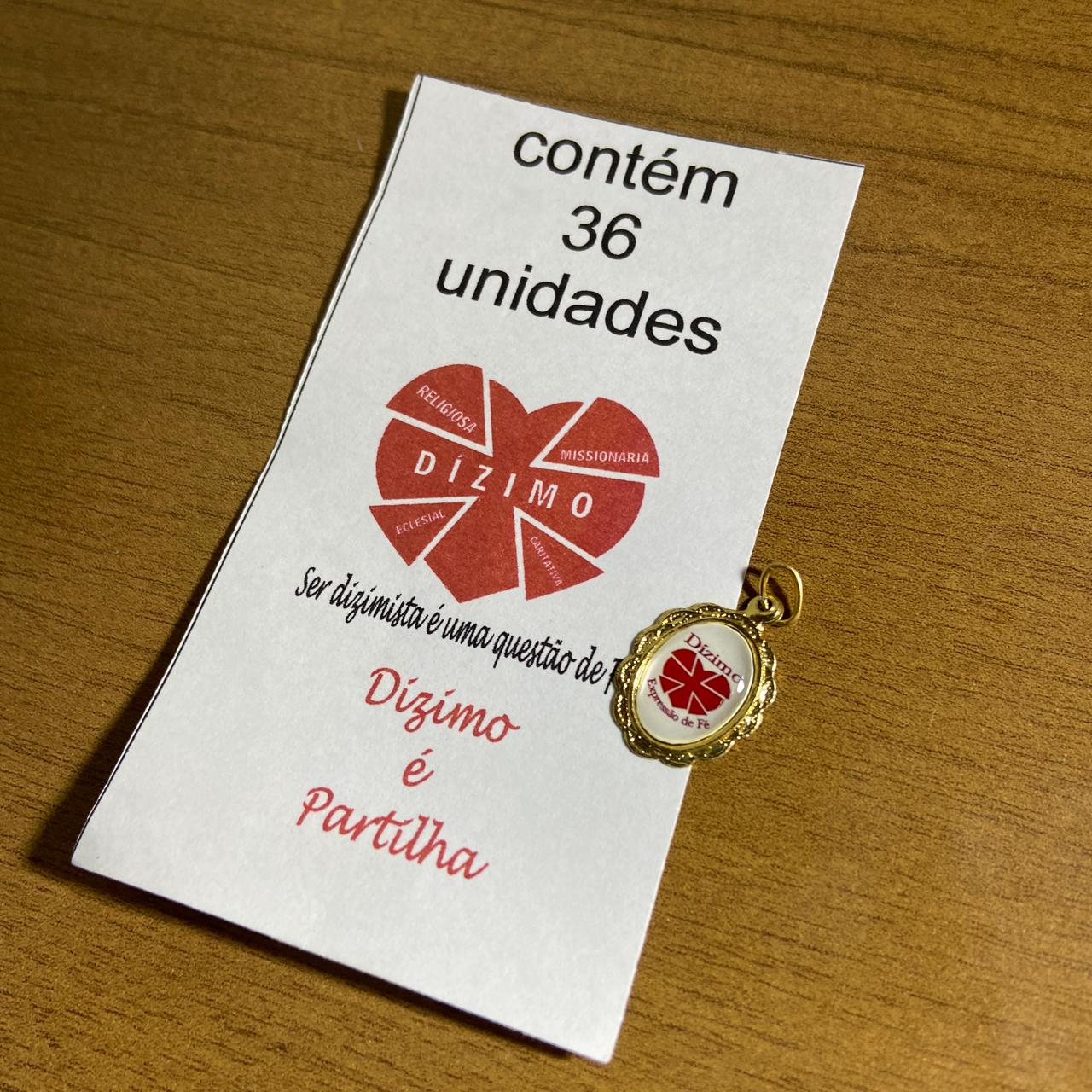 MEDALHA ALUMINIO DÍZIMO (36 UNIDADES)