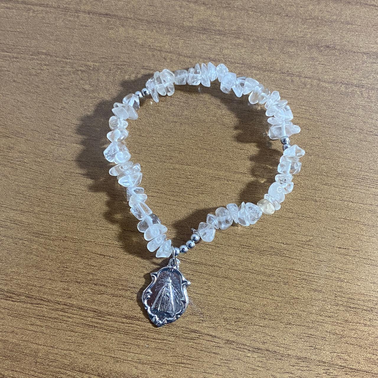 PULSEIRA CRISTAL NOSSA SENHORA APARECIDA ( 1 UNIDADE)