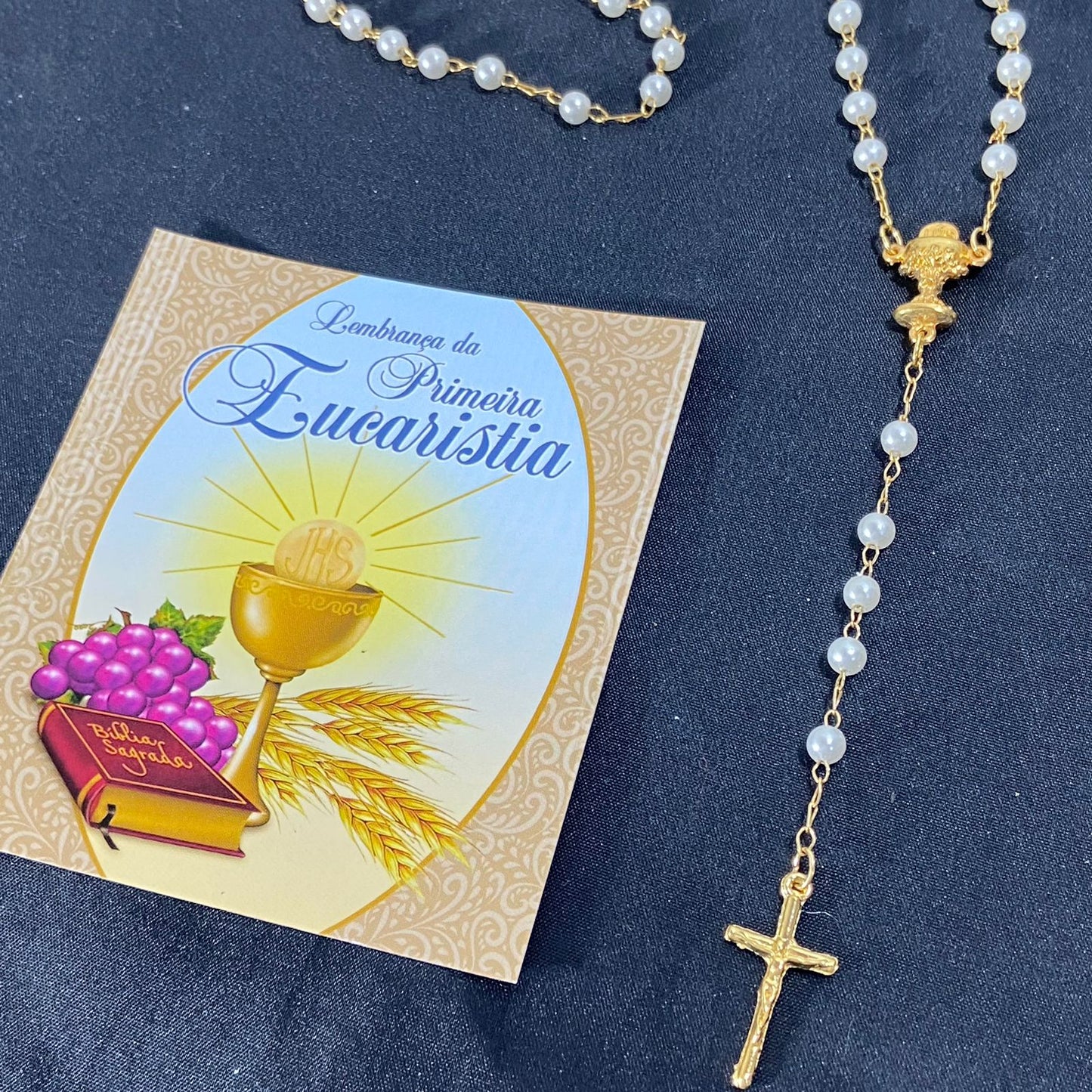 TERÇO PÉROLA COM CÁLICE 6MM (1 UNIDADE)