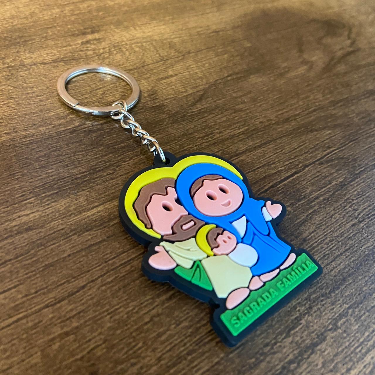 CHAVEIRO EMBORRACHADO SAGRADA FAMÍLIA MOD3 (12 UNIDADES)
