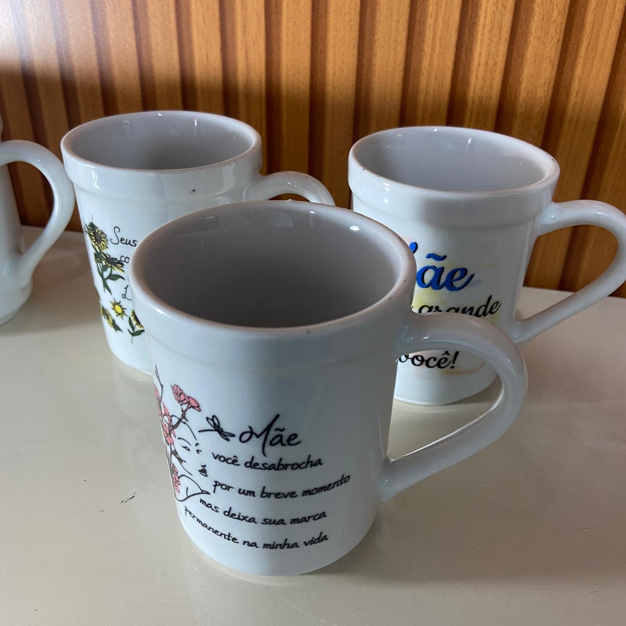 CANECA BRANCA MÃE - FRASES SORTIDAS 220ML (1 UNIDADE)