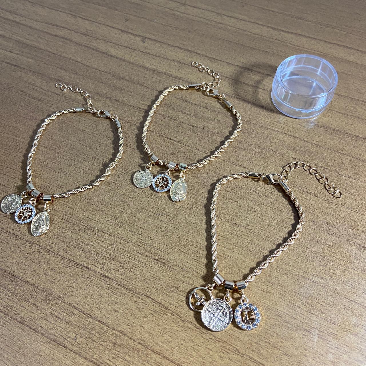 PULSEIRA DOURADA MODELOS SORTIDOS (6 UNIDADES)
