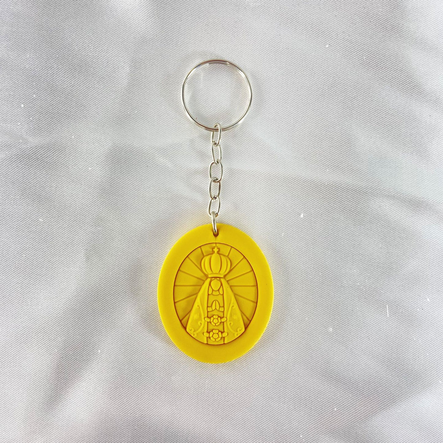 CHAVEIRO EMBORRACHADO NOSSA SENHORA APARECIDA AMARELO (12 UNIDADES)