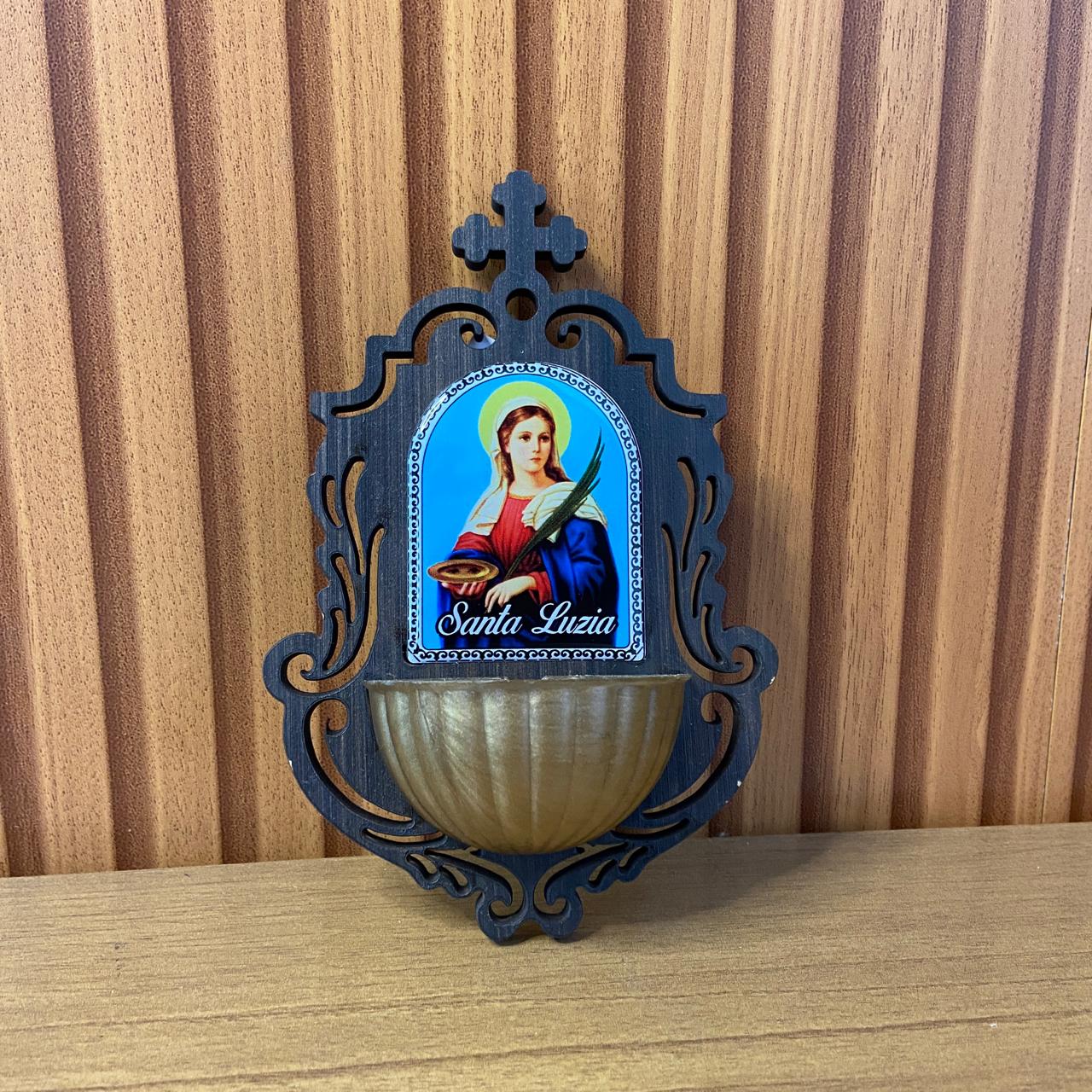 PORTA AGUA BENTA MDF SANTA LUZIA 16CM (1 UNIDADE)