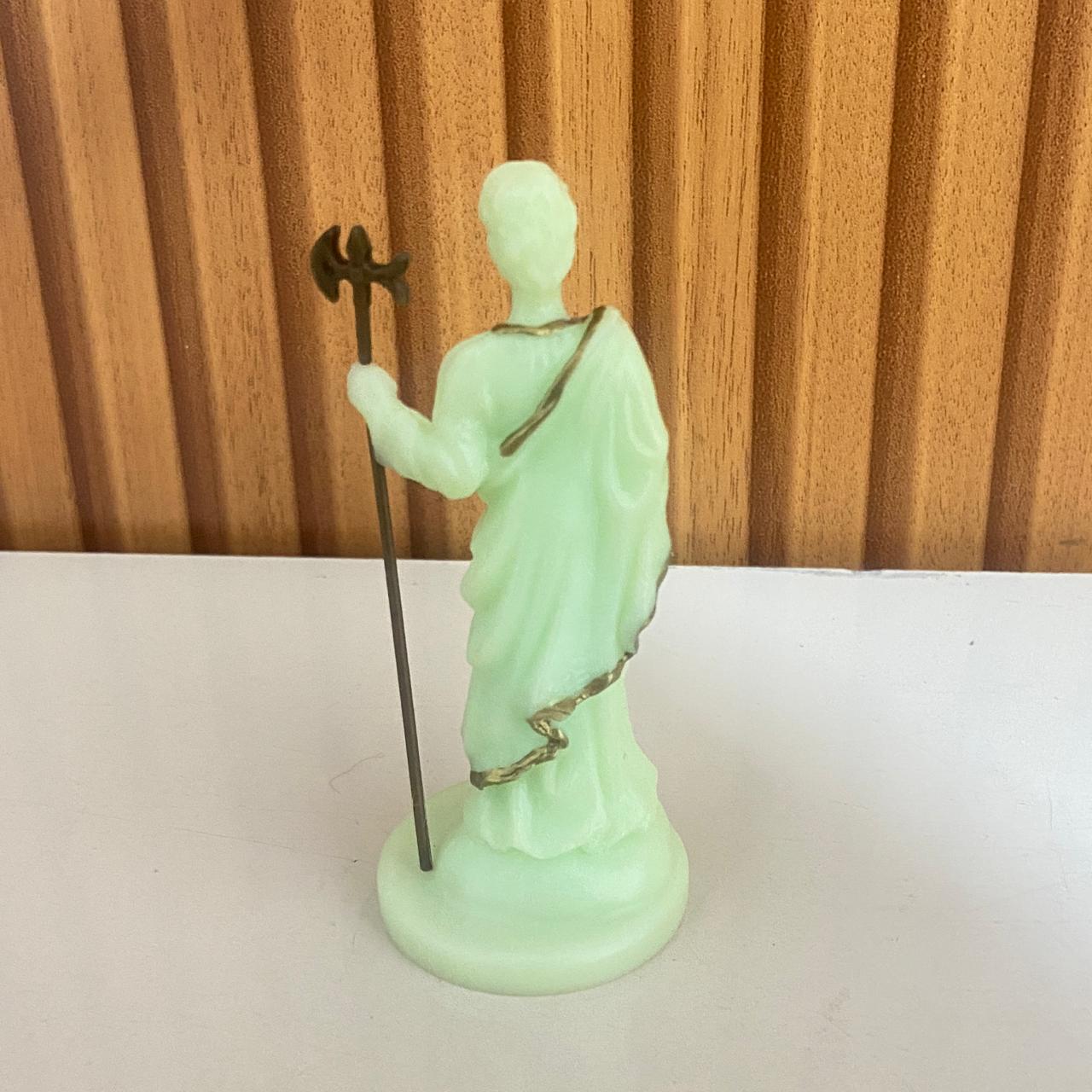 IMAGEM DE PLÁSTICO SÃO JUDAS TADEU FLUORESCENTE 10,5CM (1 UNIDADE)