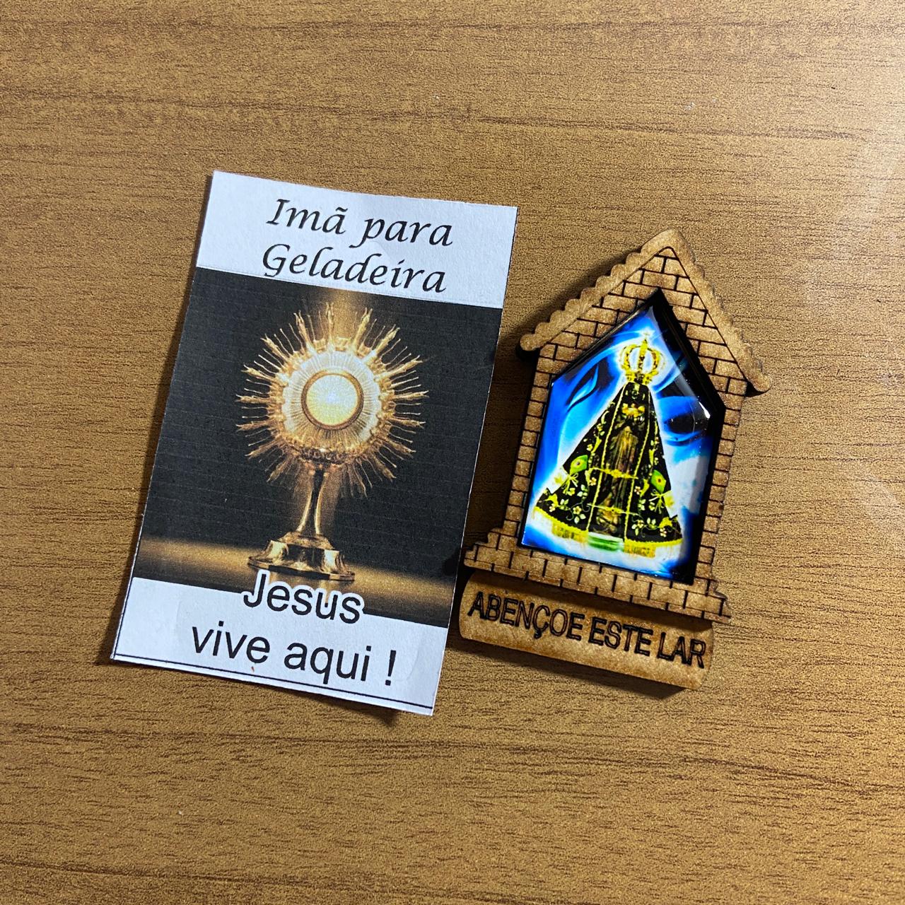 IMÃ MDF CASA NOSSA SENHORA APARECIDA (3 UNIDADES)