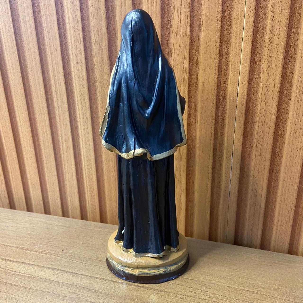 IMAGEM DE RESINA NACIONAL SANTA RITA DE CÁSSIA 20CM (1 UNIDADE)