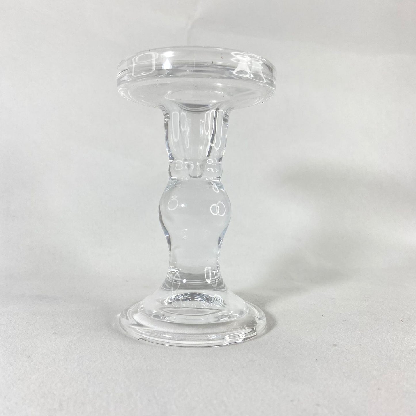 CASTIÇAL DE VIDRO 14CM (1 UNIDADE)