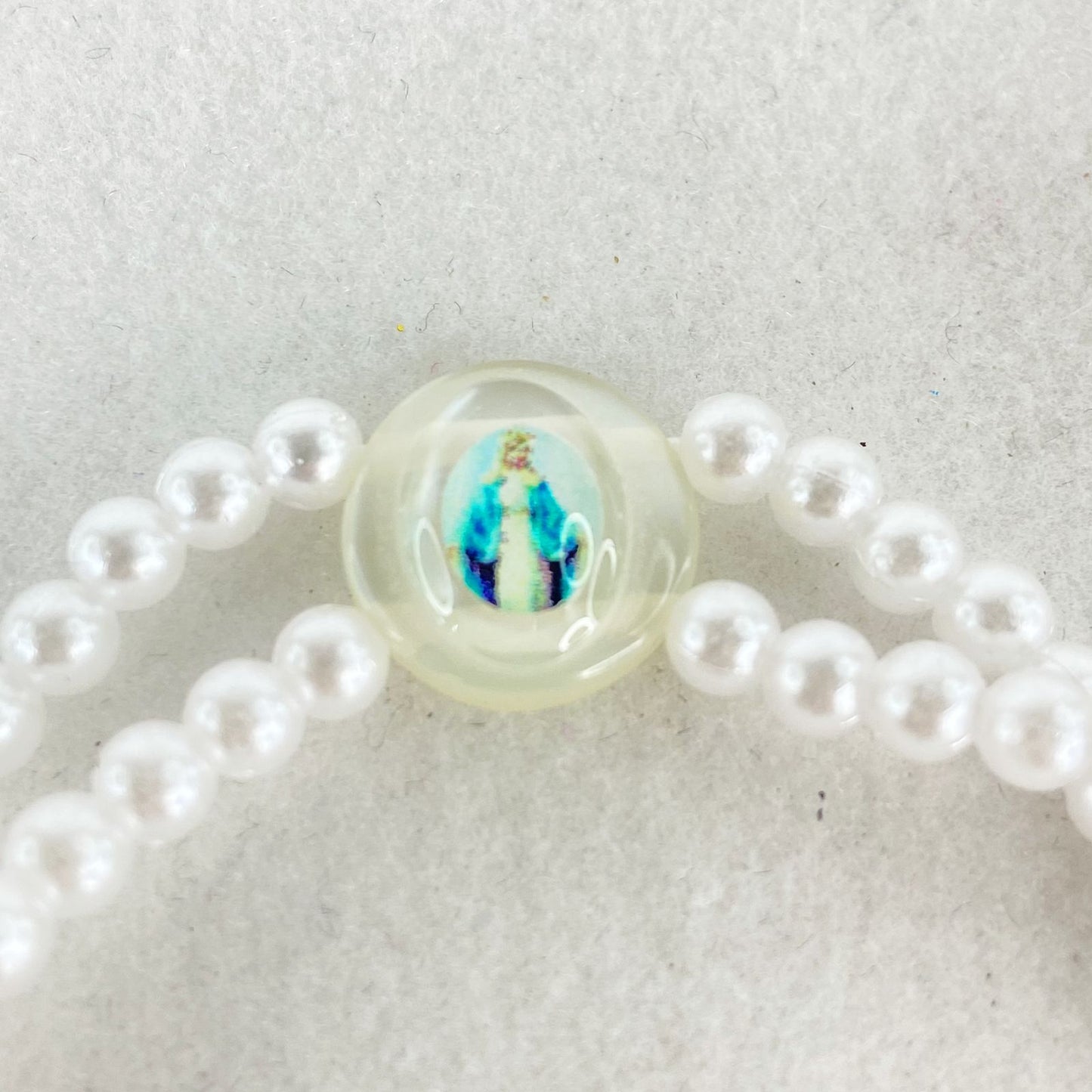 TERÇO PULSEIRA PÉROLA NOSSA SENHORA DAS GRAÇAS (6 UNIDADES)