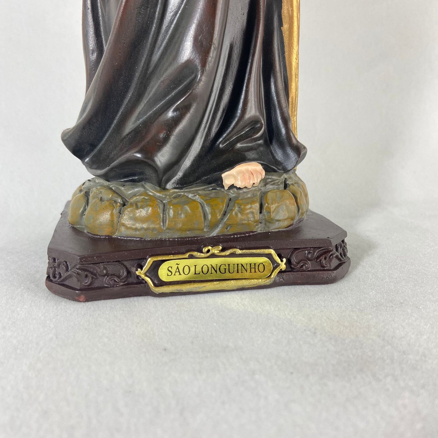 IMAGEM DE RESINA IMPORTADA SÃO LONGUINHO 31CM (1 UNIDADE)