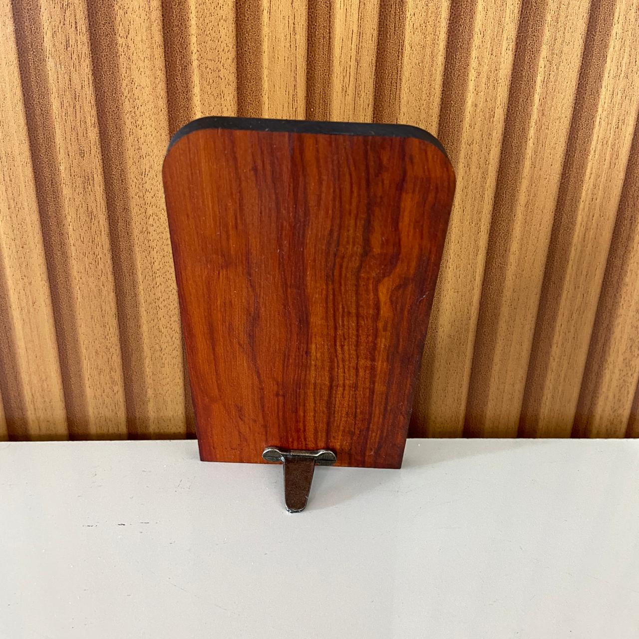 ADORNO DE MESA MADEIRA COM NOSSA SENHORA APARECIDA METAL OURO VELHO 13,5CM (1 UNIDADE)