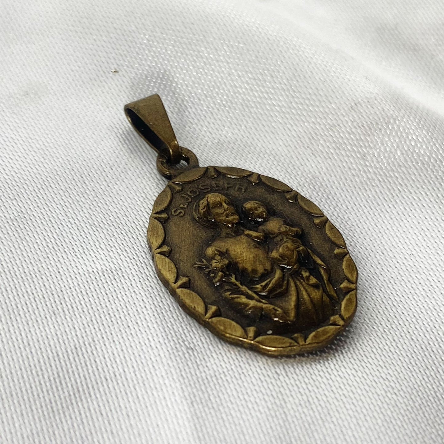 MEDALHA ITALIANA OURO VELHO SÃO JOSÉ (6 UNIDADES)
