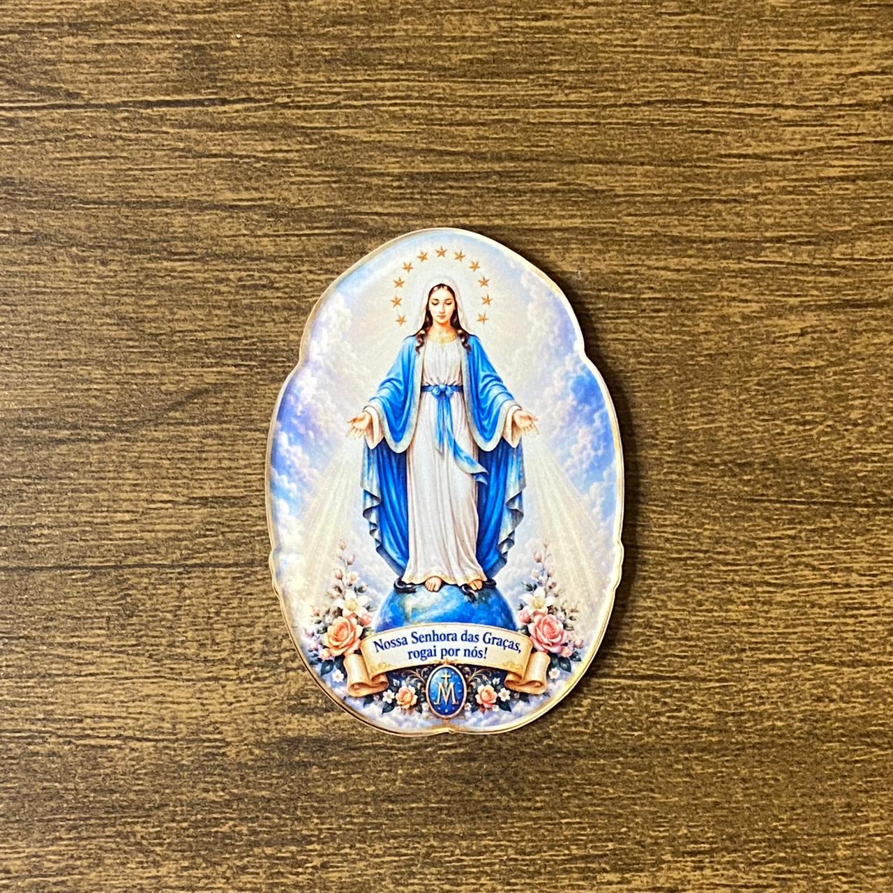 IMÃ DE ACRÍLICO NOSSA SENHORA DAS GRAÇAS (1 UNIDADE)