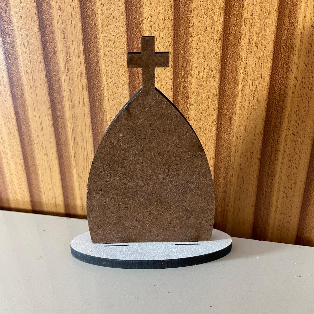 CAPELA MDF DESMONTÁVEL MEDALHA SÃO BENTO 11CM (1 UNIDADE)