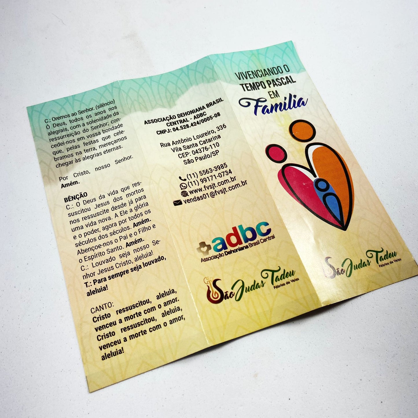 CÍRIO DA FAMÍLIA PASCAL 14CM (1 UNIDADE)