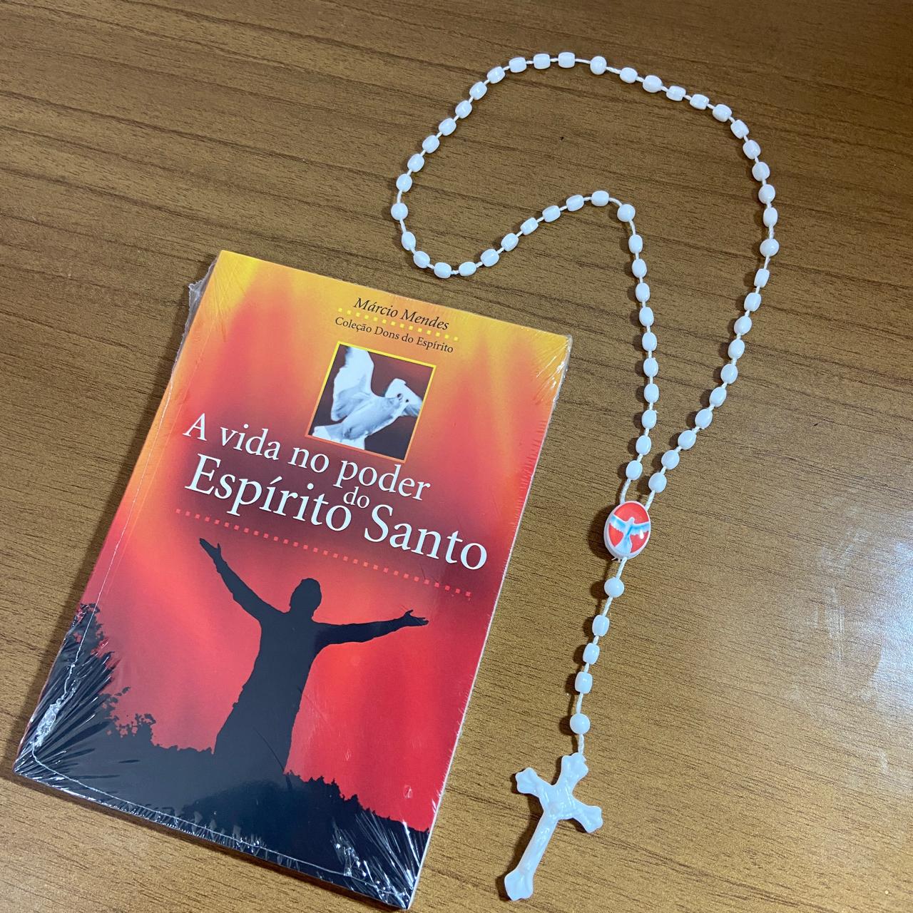 KIT LIVRO + TERÇO A VIDA NO PODER DO ESPÍRITO SANTO (1 UNIDADE)