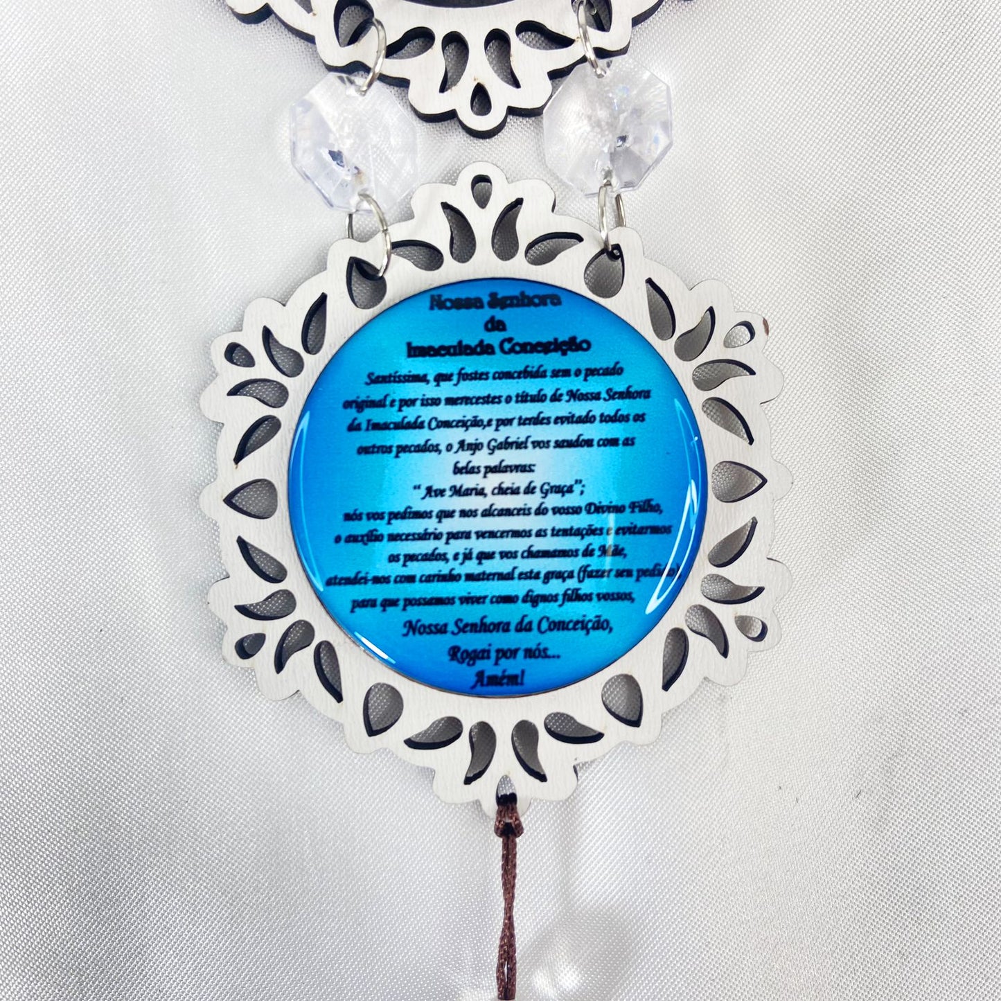 ADORNO DUPLO MINI CIRCULO IMACULADA CONCEIÇÃO (1 UNIDADE)