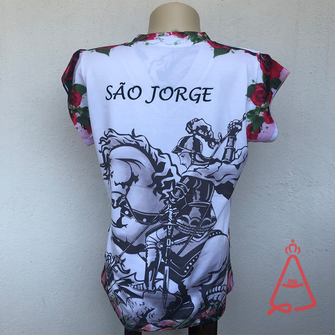 CAMISETA RELIGIOSA SÃO JORGE TAMANHO:GG (1 UNIDADE)