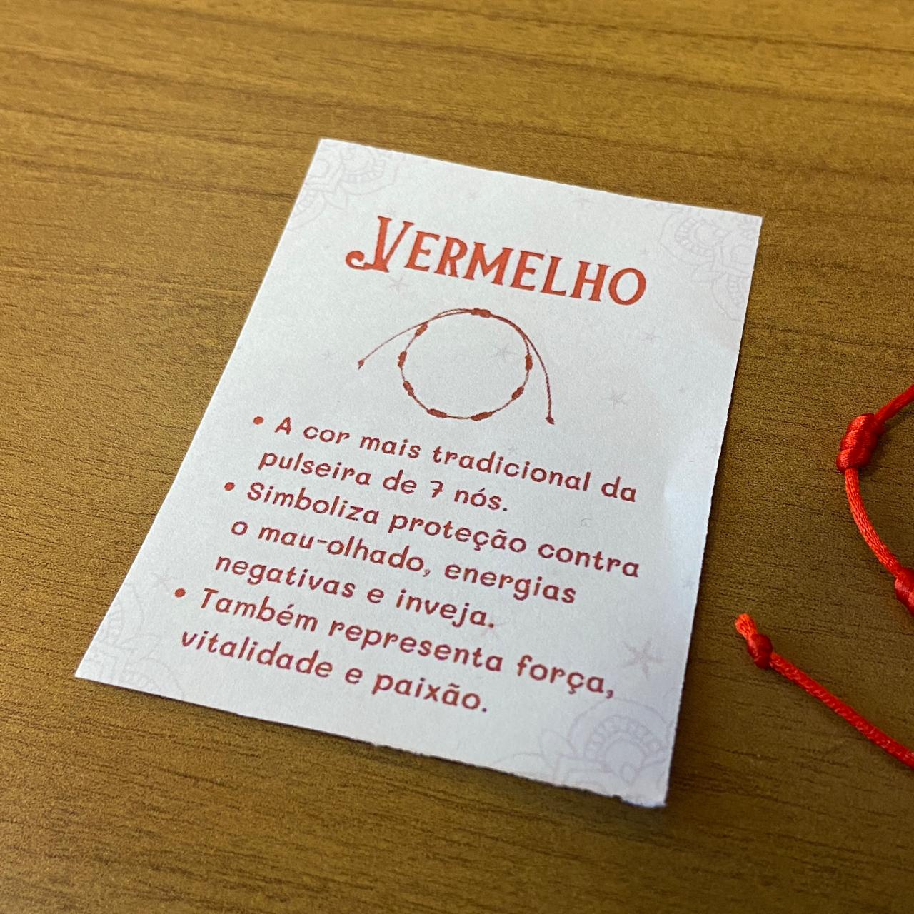 PULSEIRA VERMELHA REGULÁVEL 7 NÓS (03 UNIDADES)