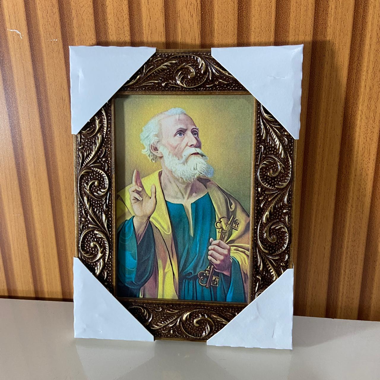 QUADRO COM MOLDURA RESINADO SÃO PEDRO 20,5X15,5 (1 UNIDADE)
