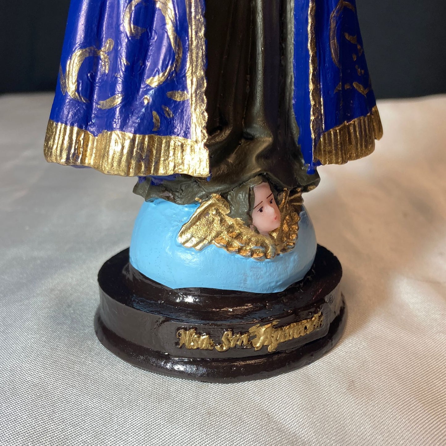 IMAGEM DE RESINA NACIONAL NOSSA SENHORA APARECIDA 21CM MOD2 (1 UNIDADE)