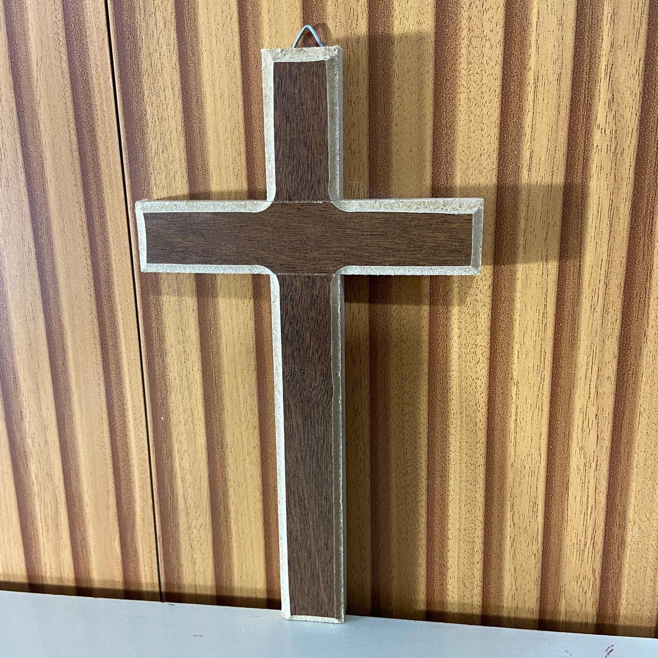 CRUCIFIXO MDF SEM CRISTO 23CM (1 UNIDADE)