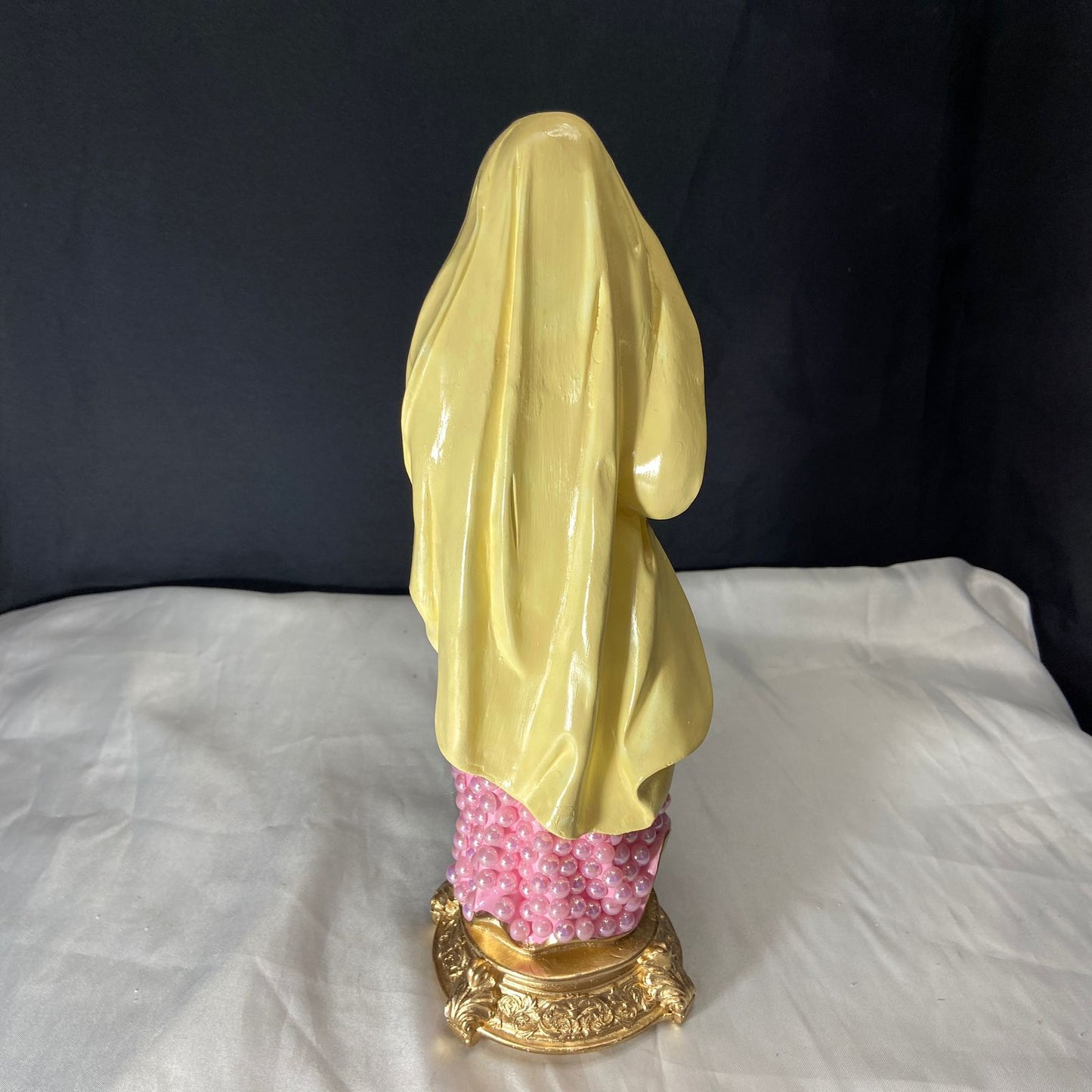 IMAGEM DE GESSO COM PÉROLA NOSSA SENHORA GRÁVIDA 31CM (1 UNIDADE)