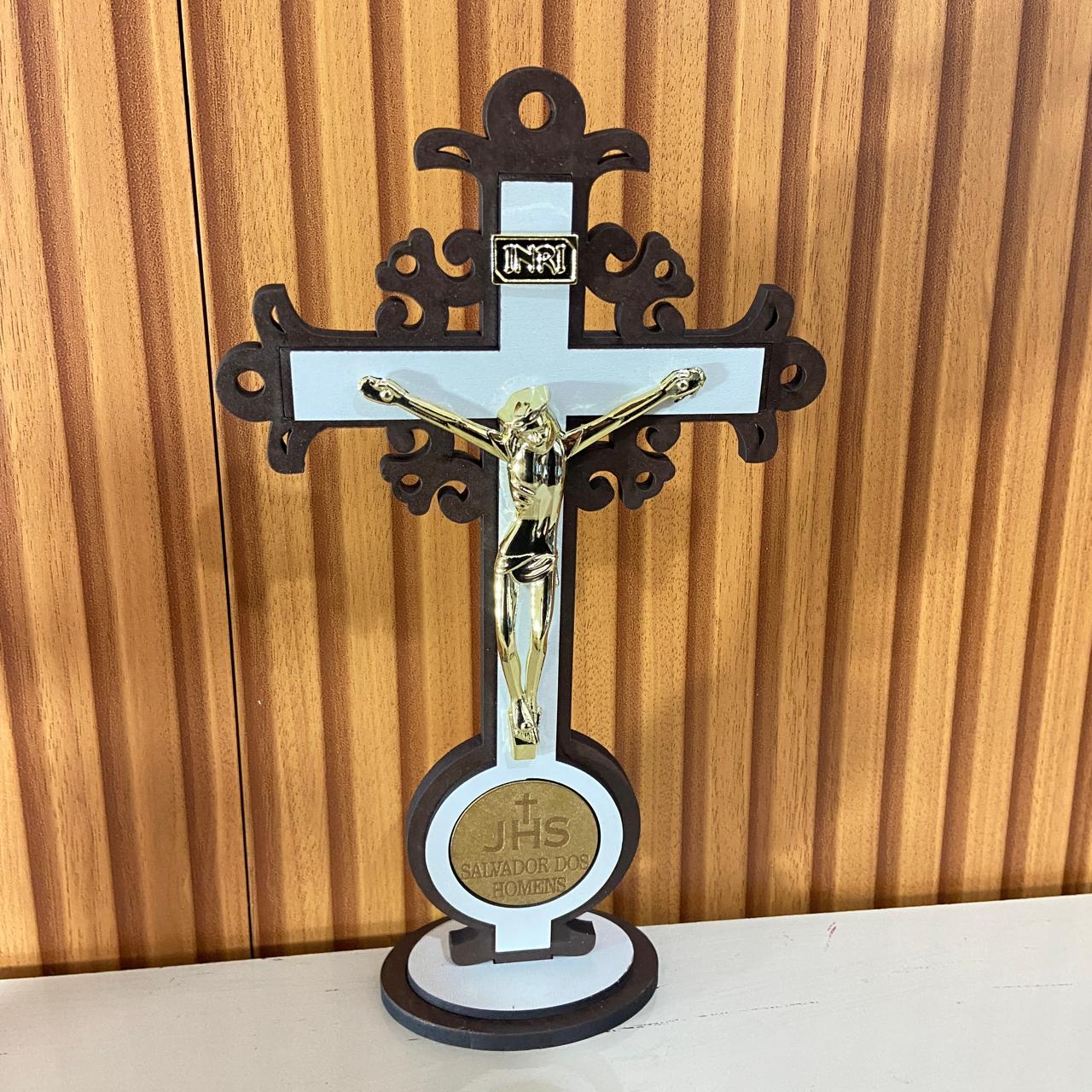 CRUCIFIXO MDF JHS 26,5CM (1 UNIDADE)