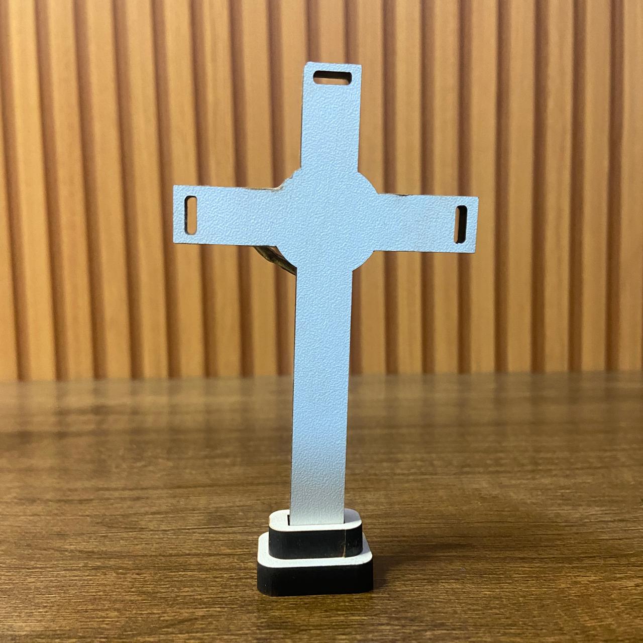 CRUCIFIXO MDF DE MESA 11CM (1 UNIDADE)