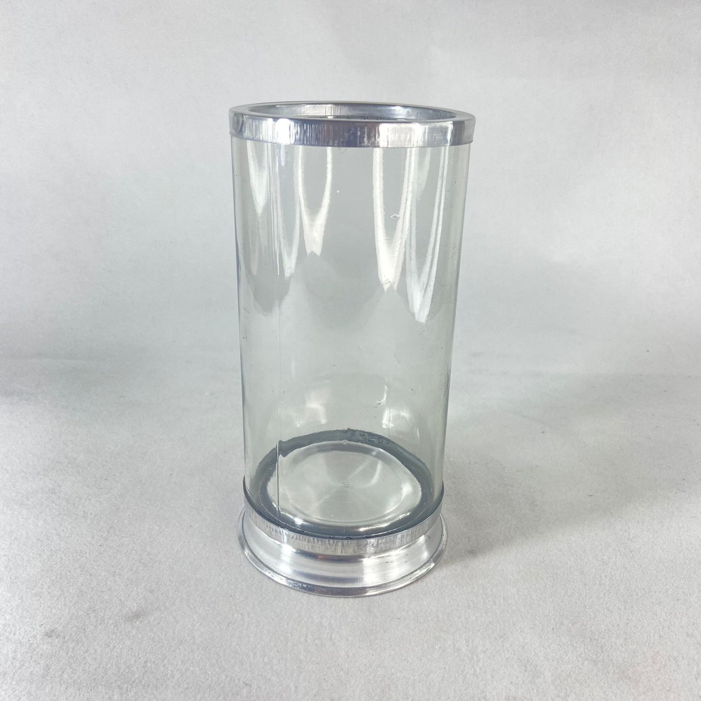 PORTA VELA DE VIDRO TRANSPARENTE G 18CM (1 UNIDADE)