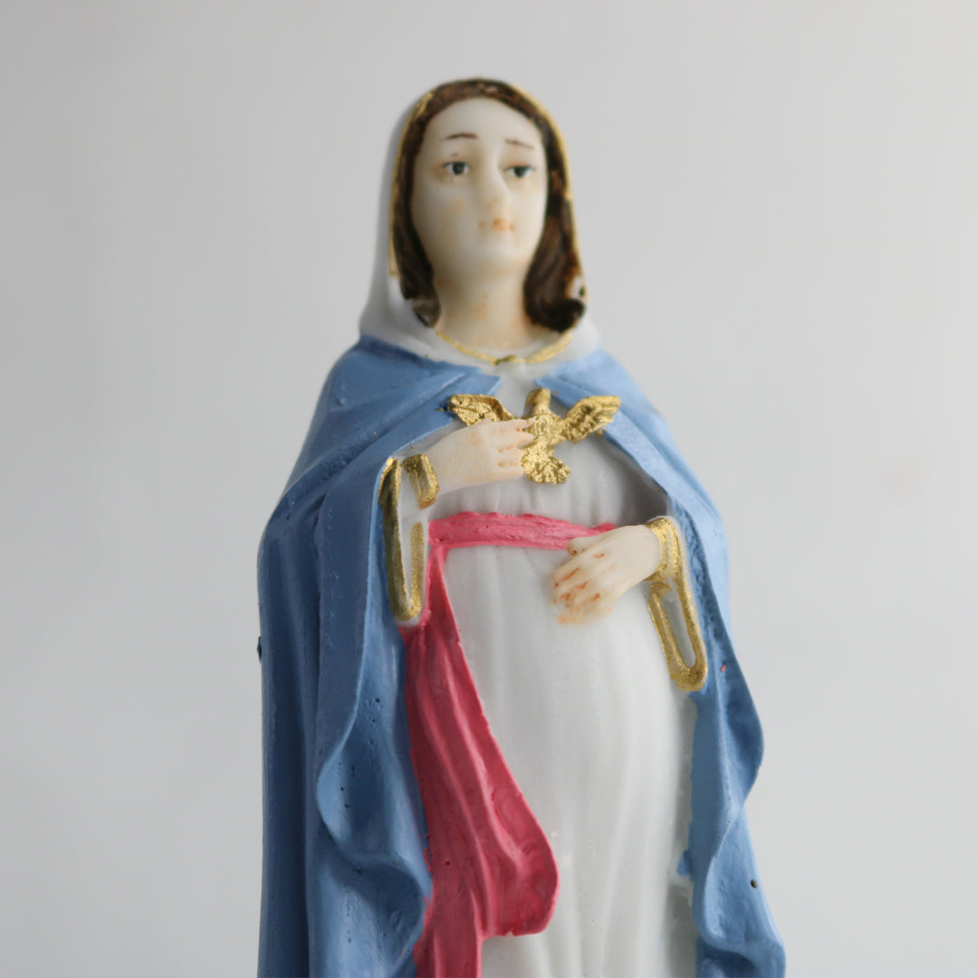 IMAGEM DE RESINA NACIONAL NOSSA SENHORA GRÁVIDA 15CM (1 UNIDADE)