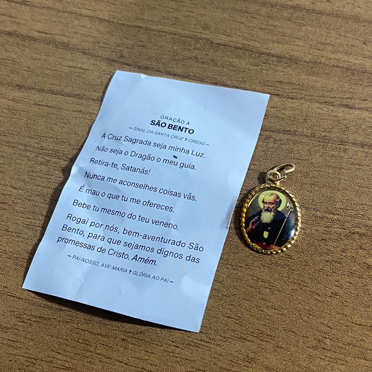 MEDALHA ALUMINIO SÃO BENTO (36 UNIDADES)