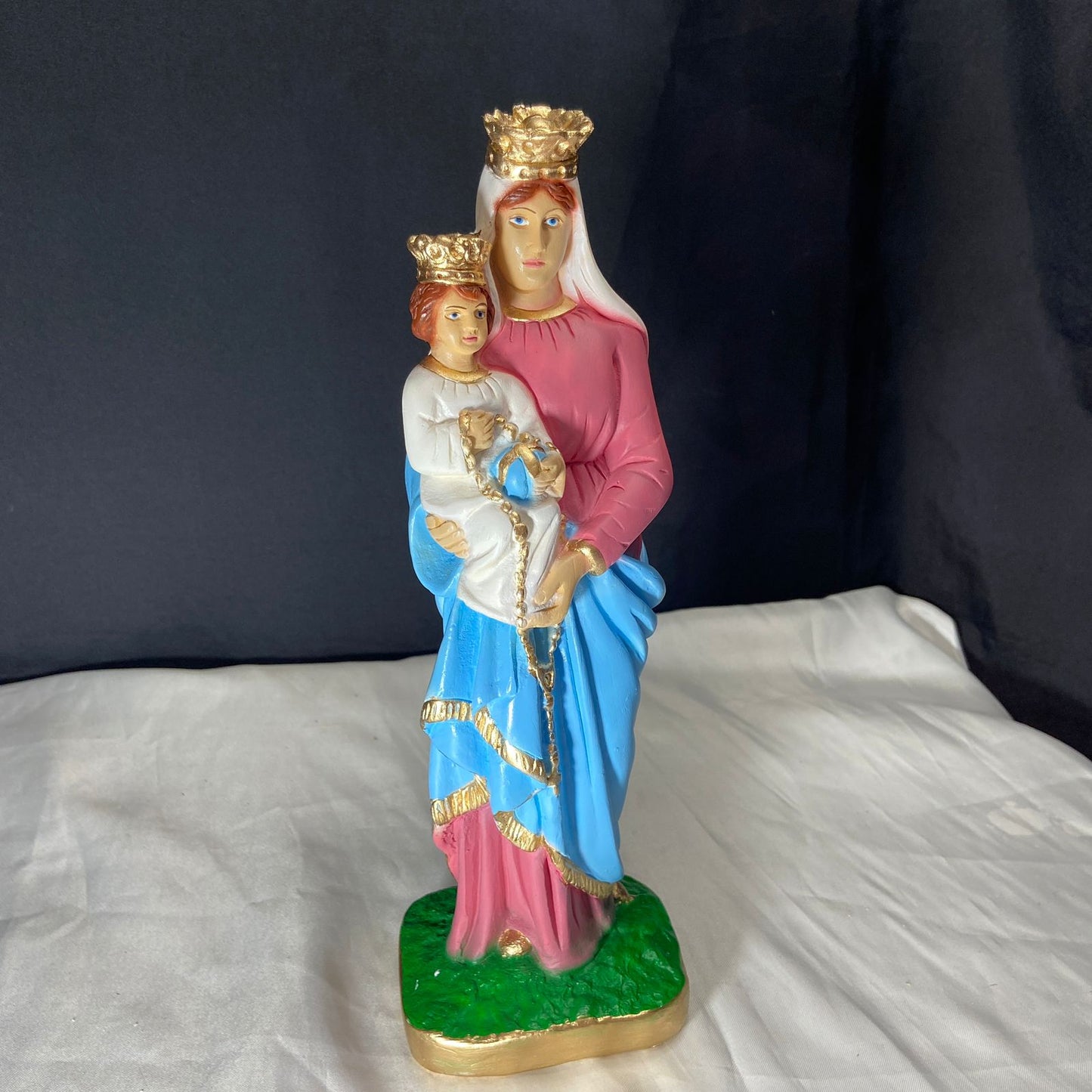IMAGEM DE GESSO NOSSA SENHORA DO ROSÁRIO 31CM (1 UNIDADE)