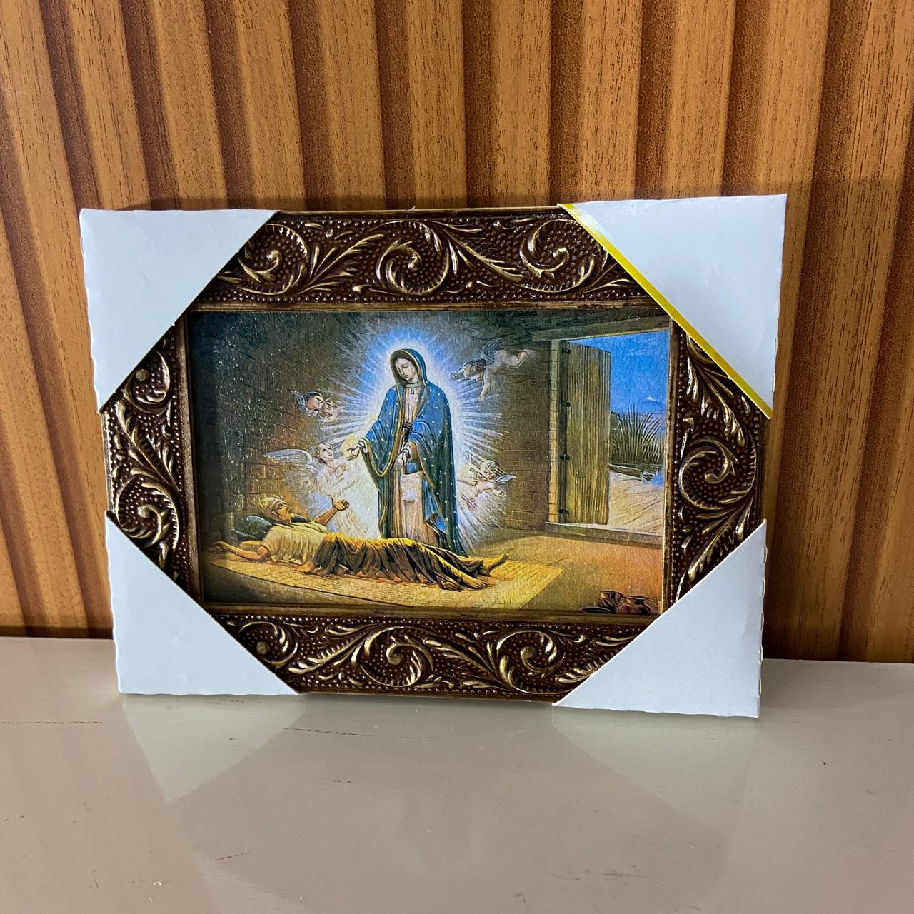 QUADRO COM MOLDURA RESINADO NOSSA SENHORA DE GUADALUPE 15,5 X 20,5 (1 UNIDADE)
