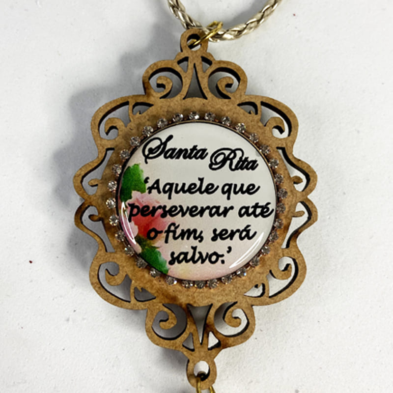 ADORNO DE CARRO SANTA RITA DE CÁSSIA (3 UNIDADES)