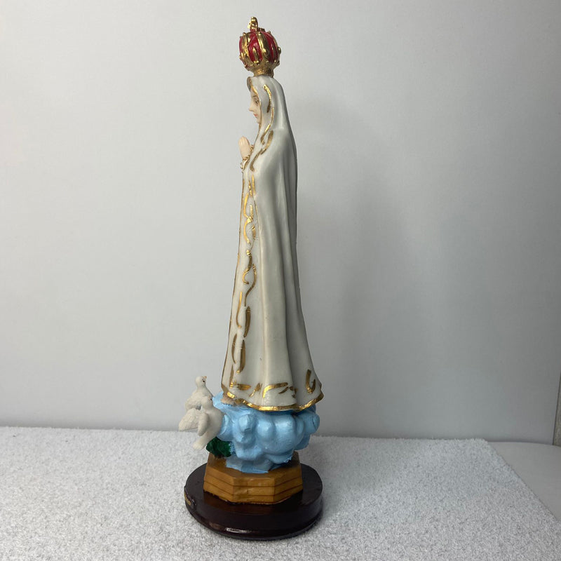 IMAGEM DE RESINA NACIONAL NOSSA SENHORA DE FÁTIMA 31CM (1 UNIDADE)