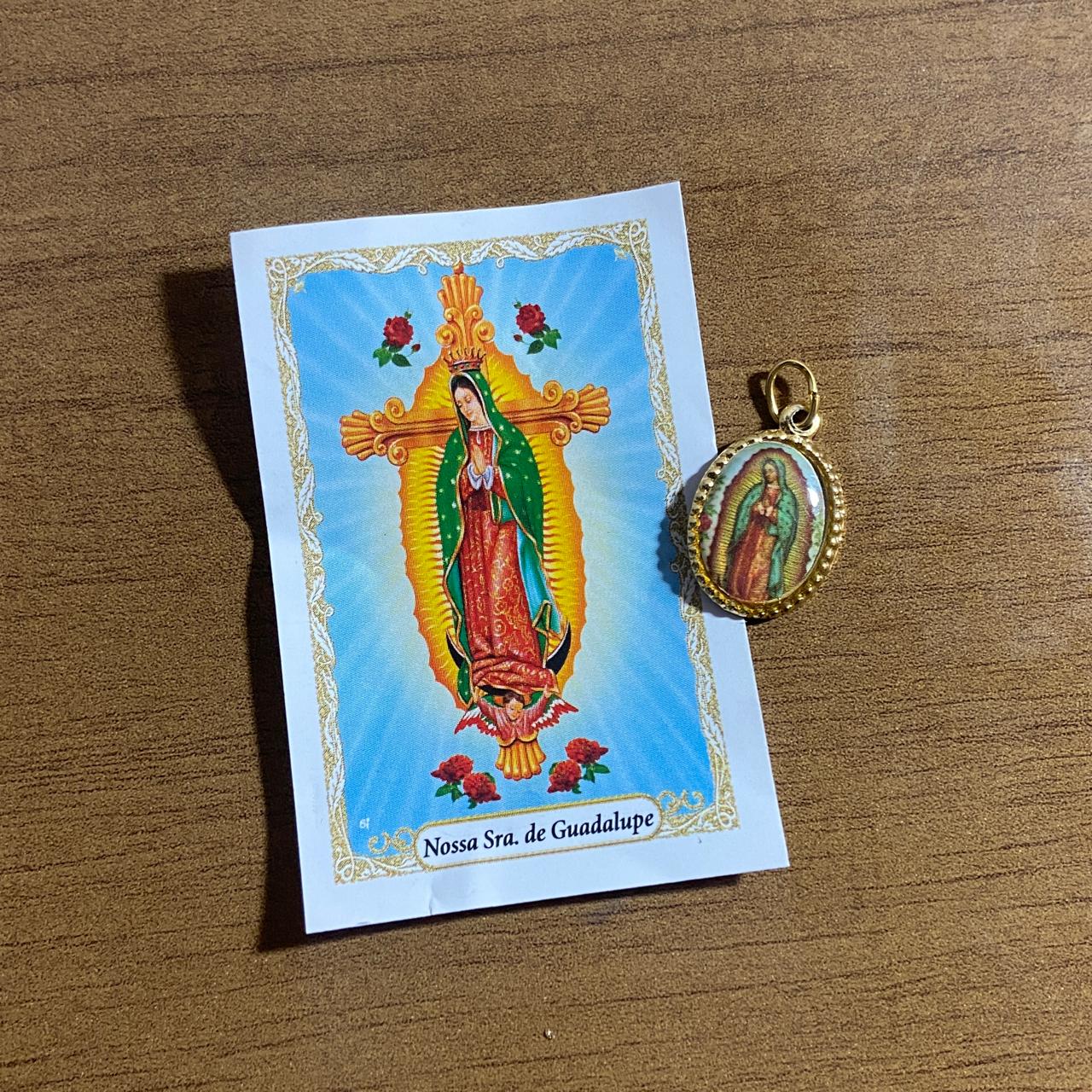 MEDALHA ALUMINIO NOSSA SENHORA DE GUADALUPE (36 UNIDADES)
