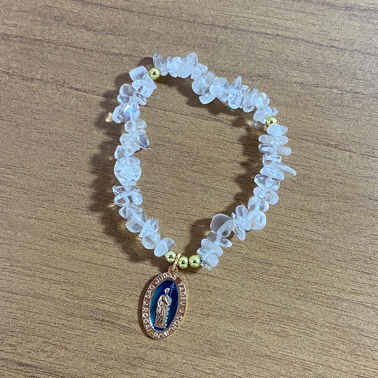 PULSEIRA CRISTAL SÃO JUDAS TADEU MOD2 ( 1 UNIDADE)