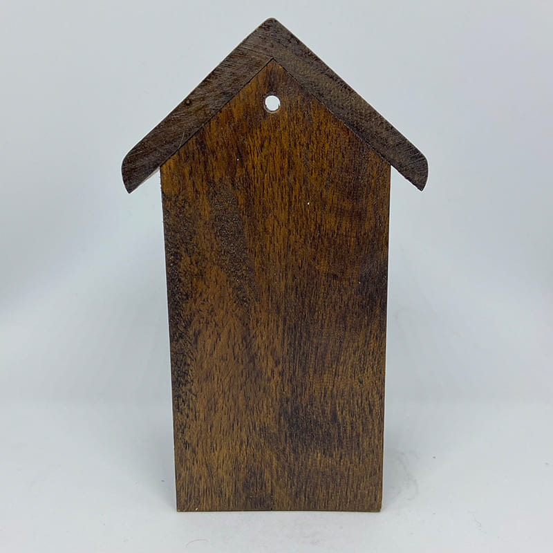KIT SANTA RITA DE DE CÁSSIA RESINA NACIONAL 8CM + ORATÓRIO DE MADEIRA PARA IMAGEM DE 10CM (1 UNIDADE)