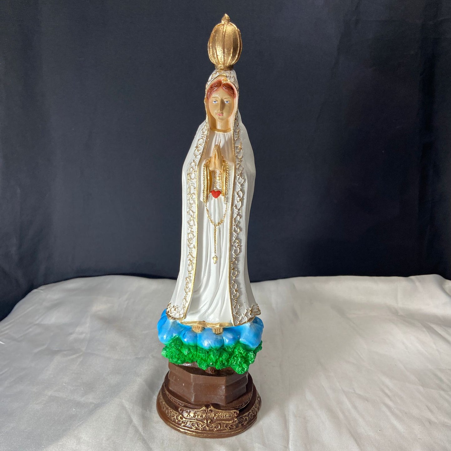 IMAGEM DE GESSO NOSSA SENHORA DE FÁTIMA 33CM (1 UNIDADE)