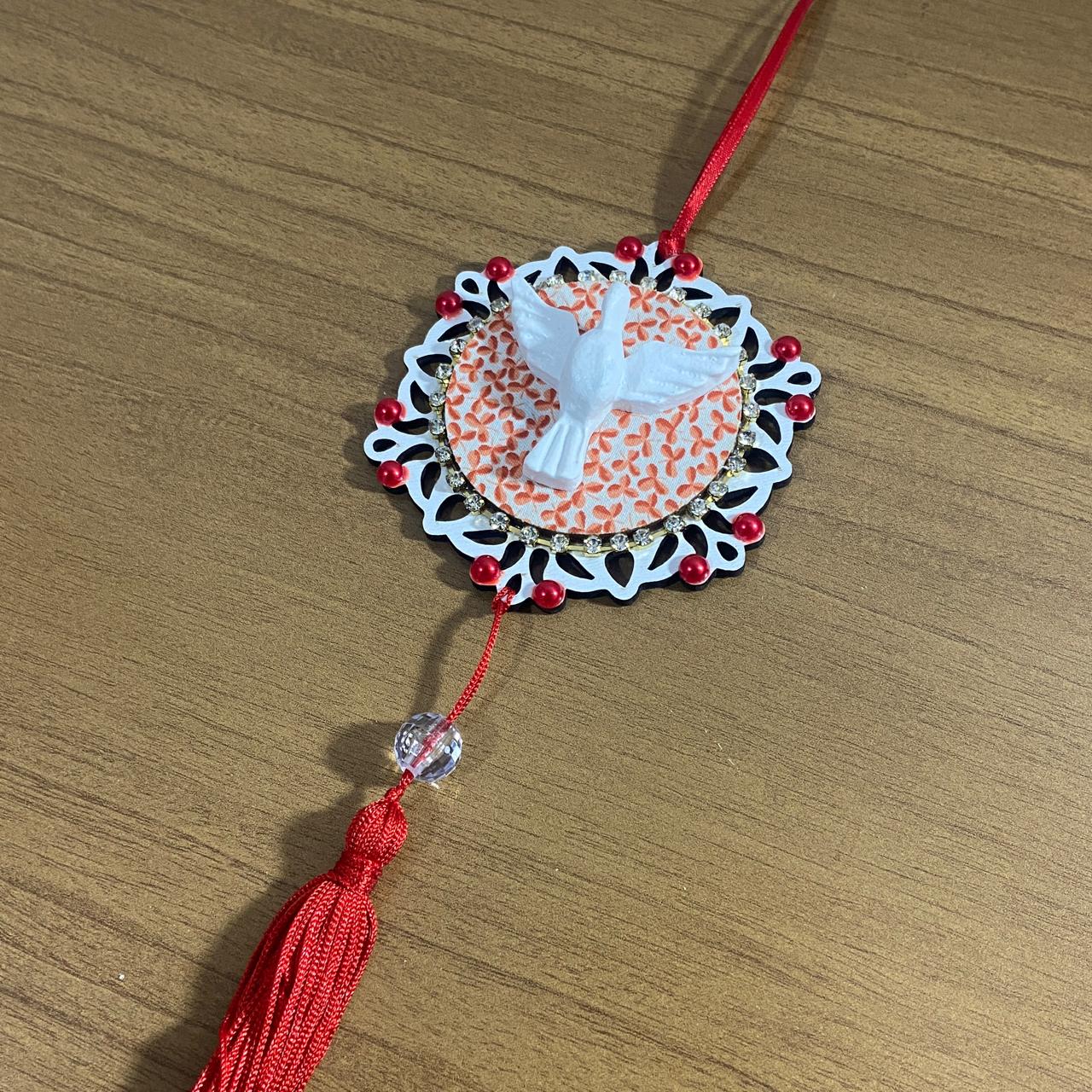 MANDALA DE BERÇO DIVINO ESPIRITO SANTO P VERMELHO (1 UNIDADE)