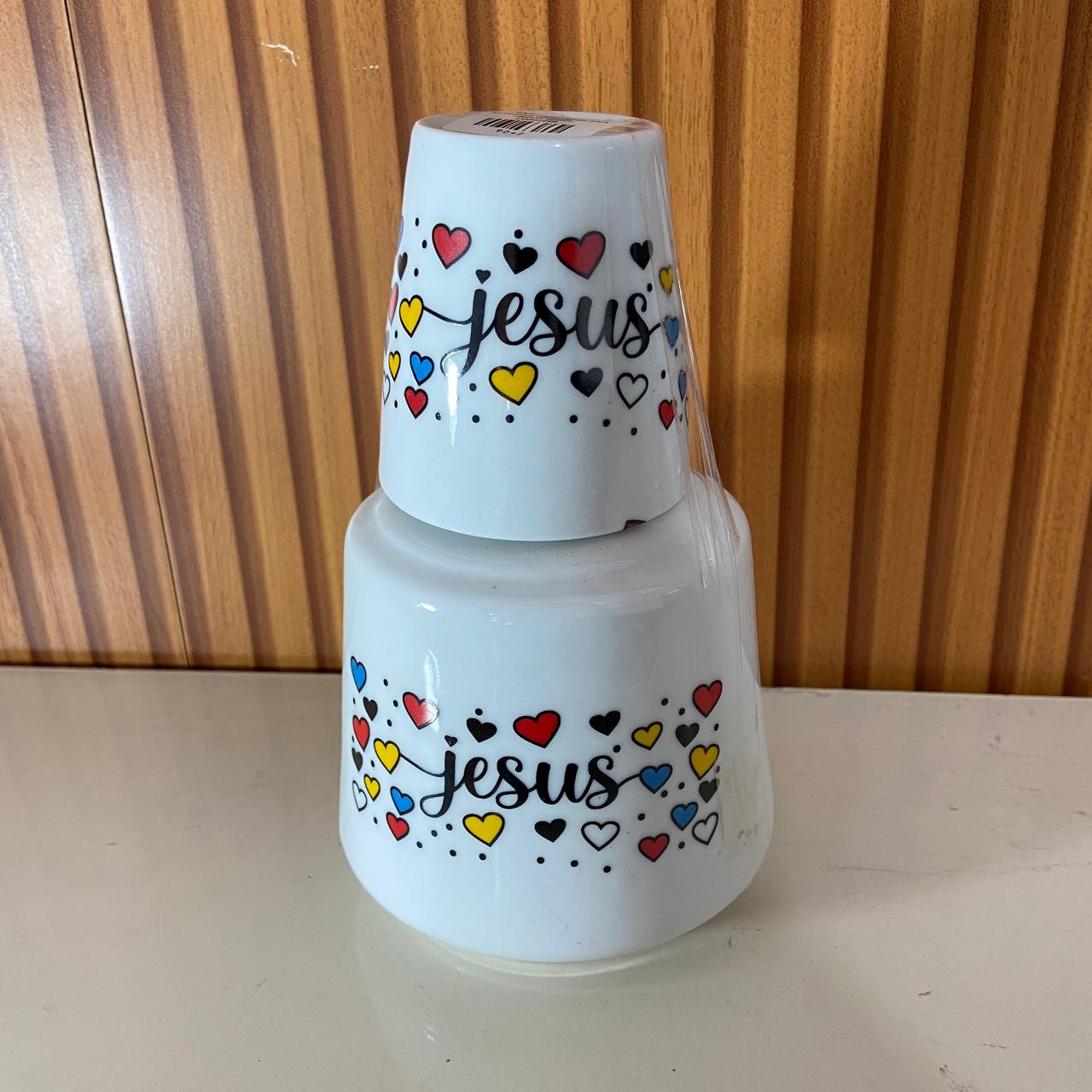 MORINGA DE PORCELANA JESUS 650ML (1 UNIDADE)