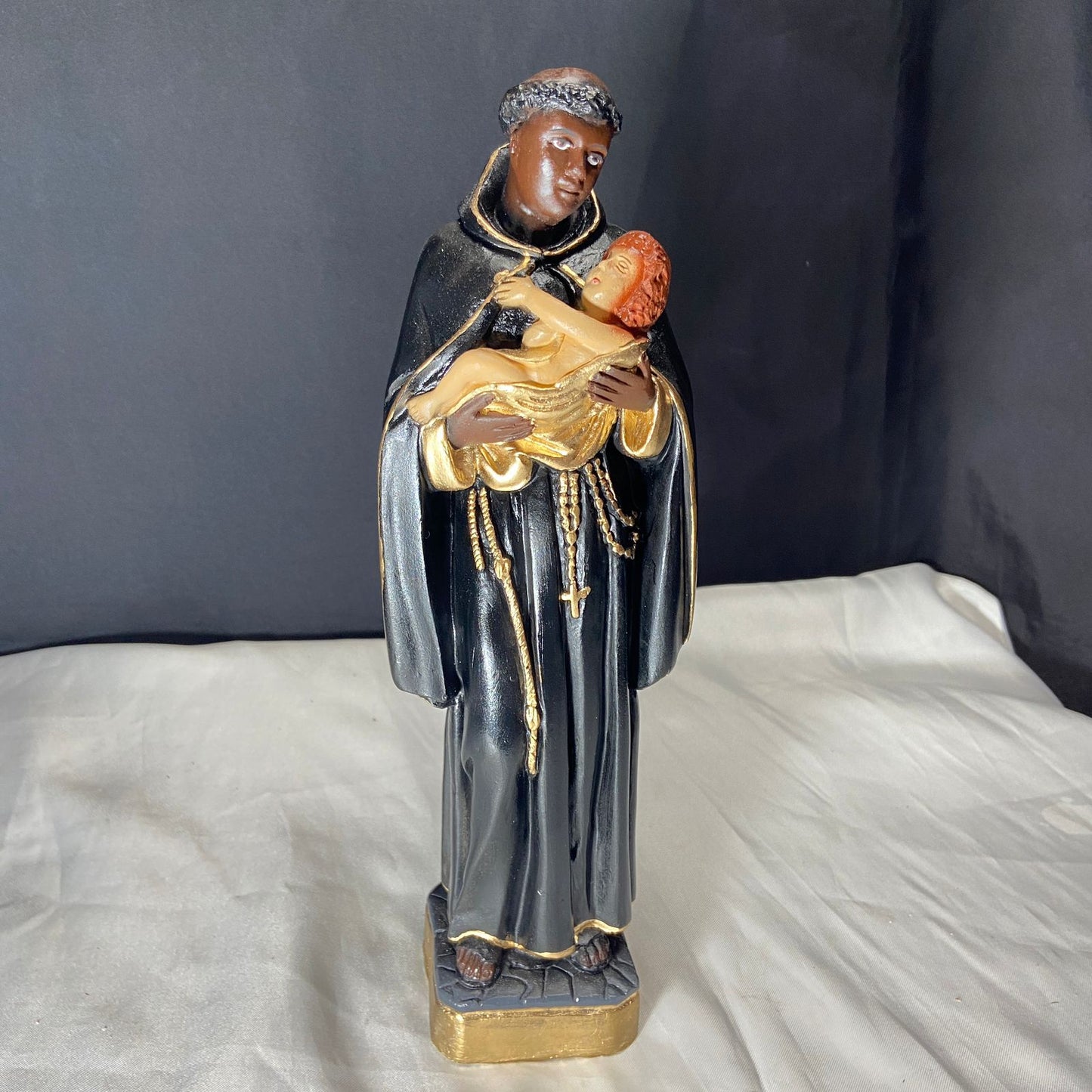 IMAGEM DE GESSO SÃO BENEDITO 29CM (1 UNIDADE)