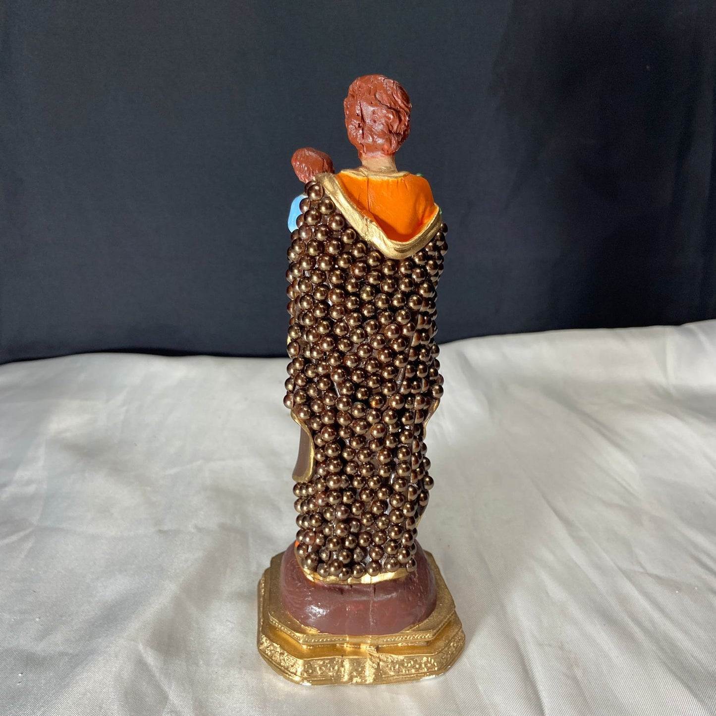 IMAGEM DE GESSO COM PÉROLA SÃO JOSÉ 22CM (1 UNIDADE)