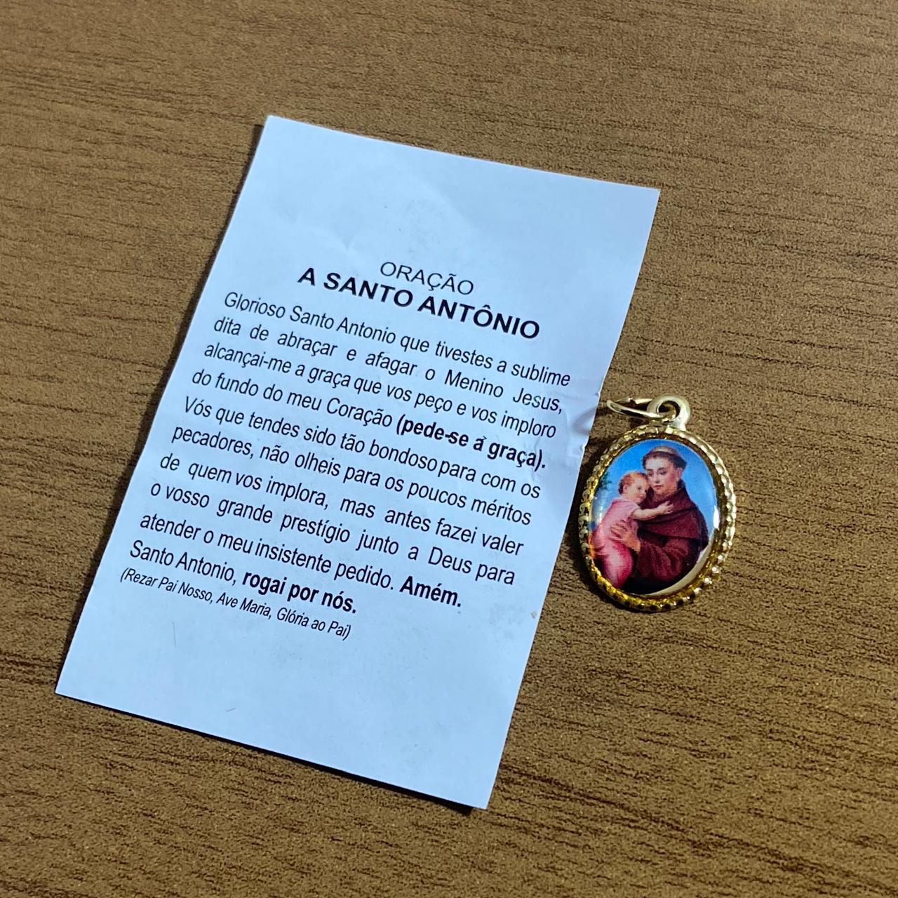 MEDALHA ALUMINIO SANTO ANTÔNIO (36 UNIDADES)