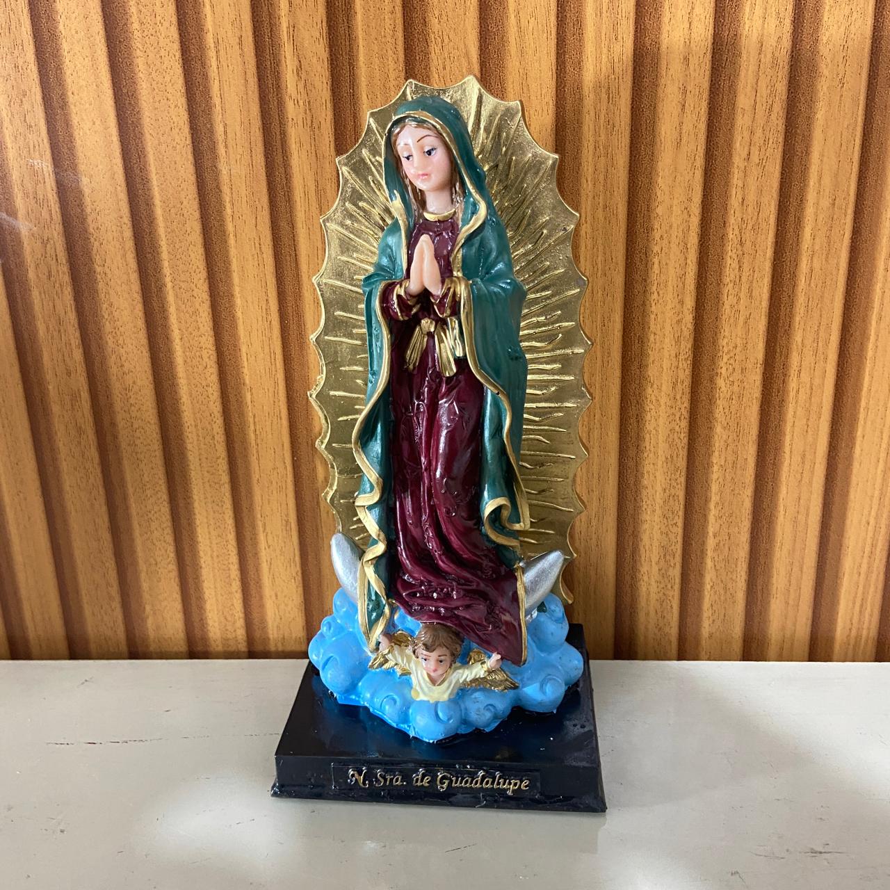 IMAGEM DE RESINA NACIONAL NOSSA SENHORA DE GUADALUPE MOD2 20,5CM (1 UNIDADE)